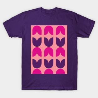 Retro Geometric Tulip T-Shirt